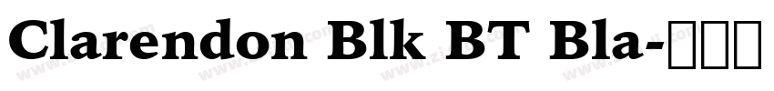 Clarendon Blk BT Bla字体转换